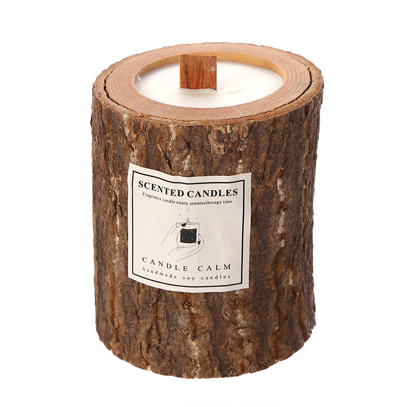 Bougie parfumée ERMITUS en écrin de bois naturel
