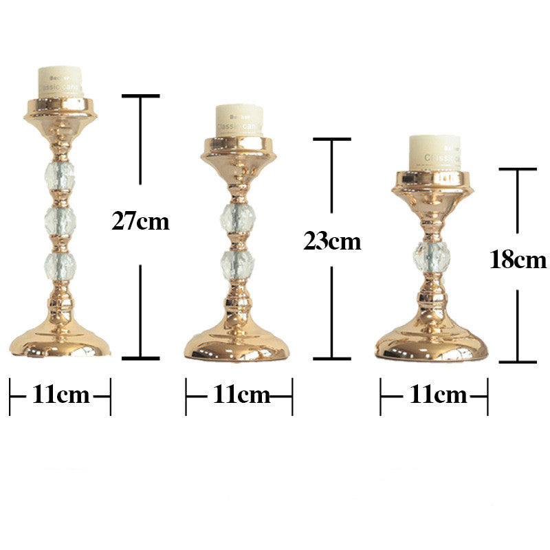 Bougeoirs dorés ERMITUS disponibles en petit, moyen et grand format